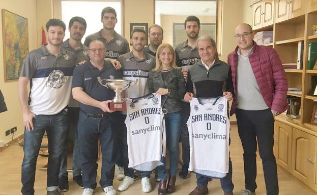 Gancedo recibe al CB San Andrés tras proclamarse vencedor de la Copa Castilla y León