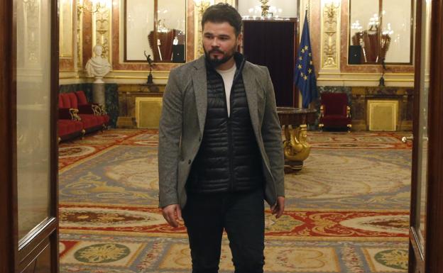 Rufián: «Ahora toca defender y ganar la República catalana en unas elecciones ilegítimas e impuestas»