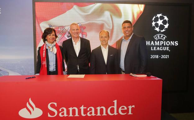 El Santander, nuevo patrocinador de la Champions