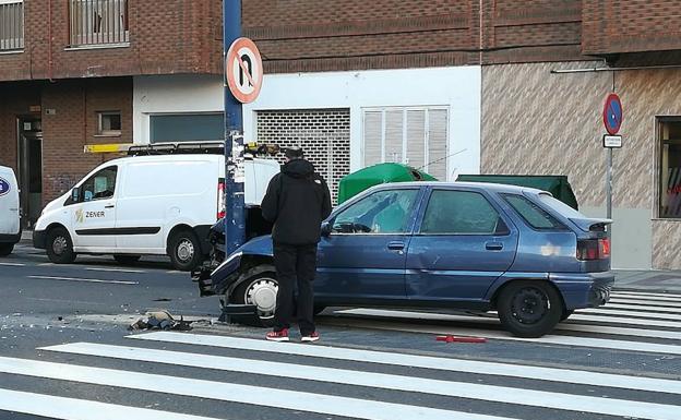 Dos accidentes en la capital leonesa se saldan sin heridos graves