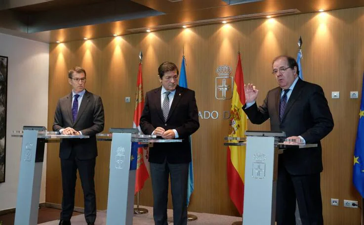 Cumbre de presidentes de Castilla y León, Asturias y Galicia en Oviedo
