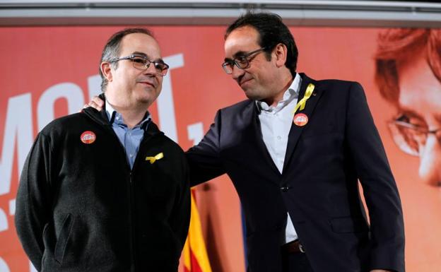 Rull y Turull se implicarán a fondo en la campaña de Junts per Catalunya para restituir a Puigdemont