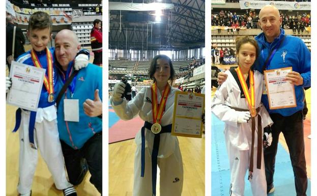 Tres medallas para el Taekwondo Valderas en Castellón