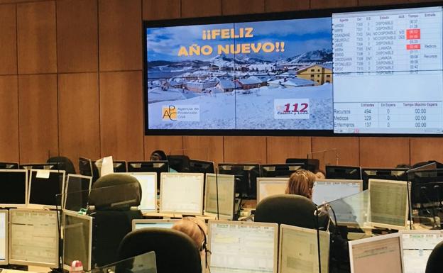 El 112 gestiona 705 incidentes durante la Nochevieja en Castilla y León