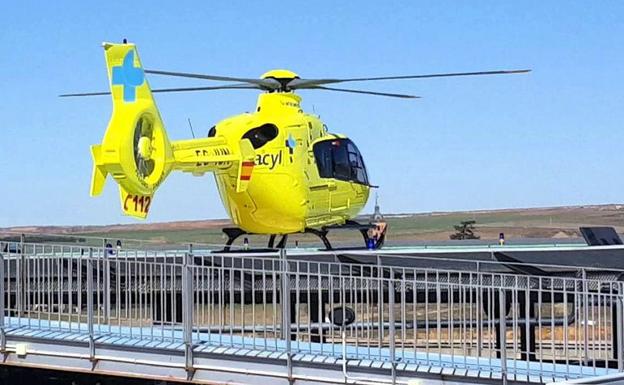 Defensa habilitará 'pasillos aéreos' para que el helicóptero medicalizado pueda sobrevolar León