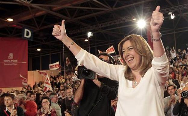 Susana Díaz y el presidente de la Diputación de Sevilla participan en el almuerzo de ‘León, Manjar de Reyes’ en Sevilla