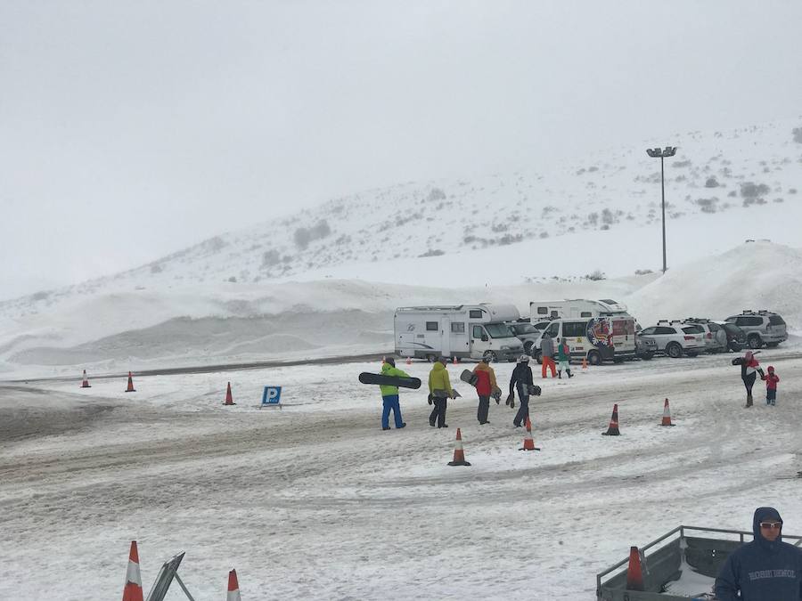 La nieve conquista San Isidro