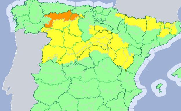 León y Palencia en alerta por frío