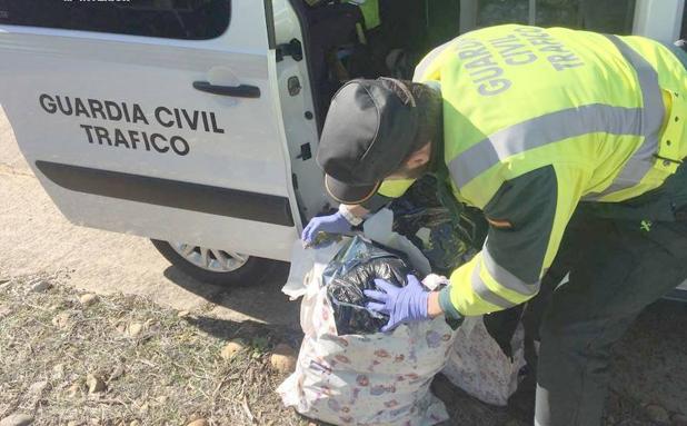 La Guardia Civil detiene a dos personas por portar en el vehículo 6.000 gramos de marihuana