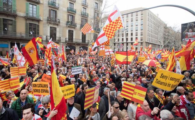 Tabarnia se manifiesta en Barcelona