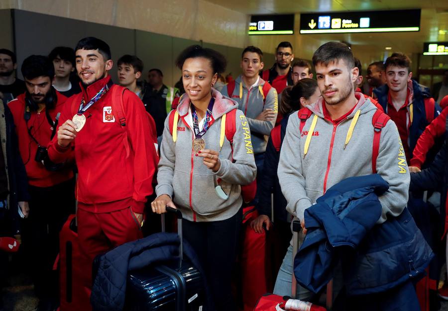Saúl Ordóñez aterriza con su bronce en Madrid