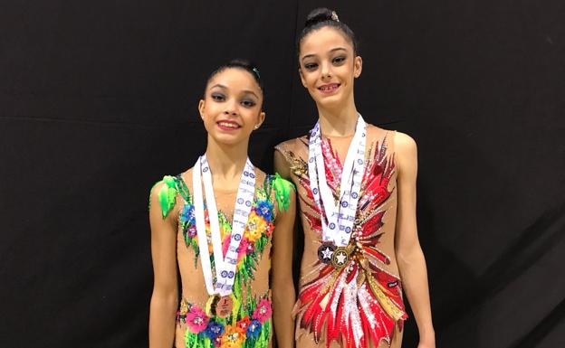 Cinco medallas para Olatz y Paula en Lisboa