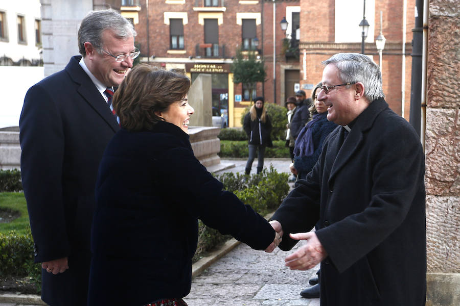 Visita de la vicepresidenta del Gobierno a León