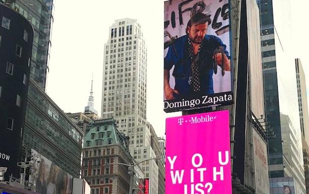 Un artista español se apodera de las pantallas de Times Square