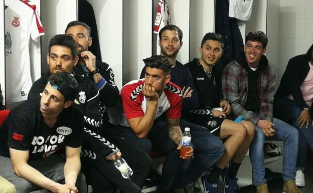 La arenga de Antonio Martínez antes del partido ante el Tenerife