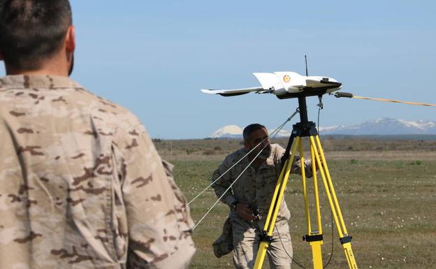 La OTAN testa en la base aérea de León el primer 'geodron', un arma tecnológica y cartográfica puntera
