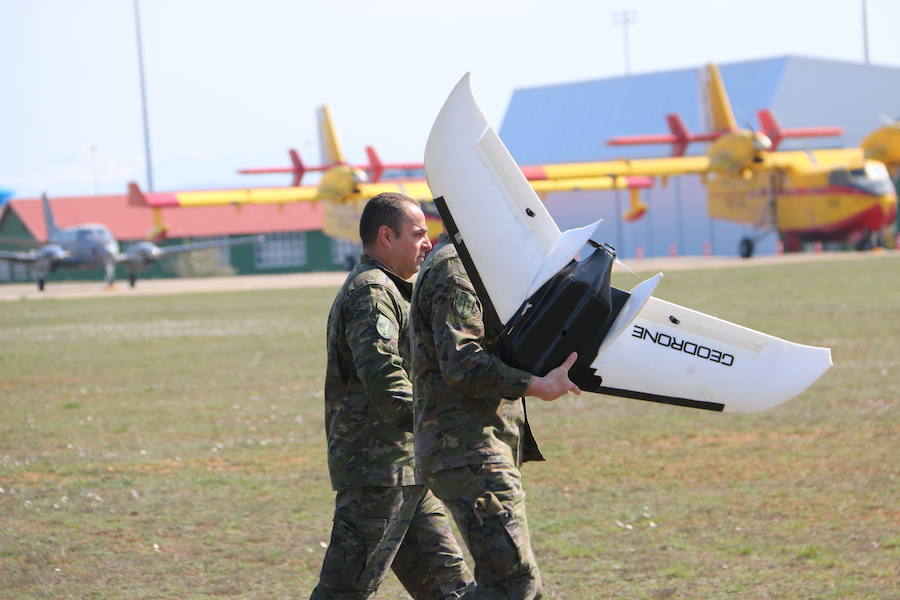 La OTAN prueba en León su primero geodron