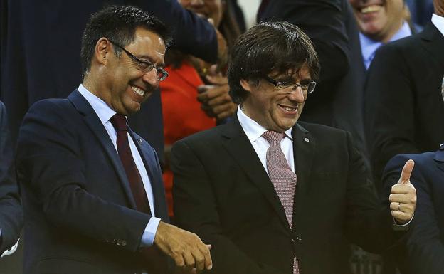 Bartomeu pide libertad para los políticos catalanes presos