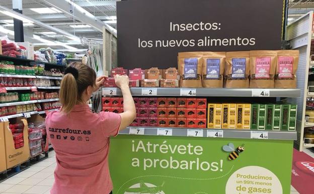 Carrefour lanza una gama de nuevos alimentos a base de insectos