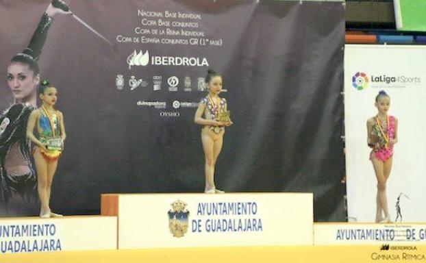 La leonesa Mariela Calvo se proclama campeona de España de gimnasia rítmica prebenjamín