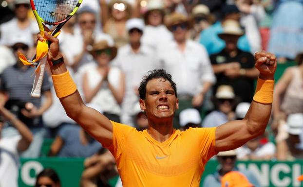 Nadal exhibe paciencia para desmoronar a Dimitrov y luchar por el undécimo Montecarlo