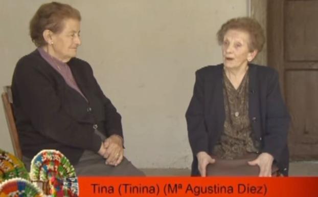 Llamas de la Ribera rinde homenaje a su vecina 'Tinina', por su 100 cumpleaños