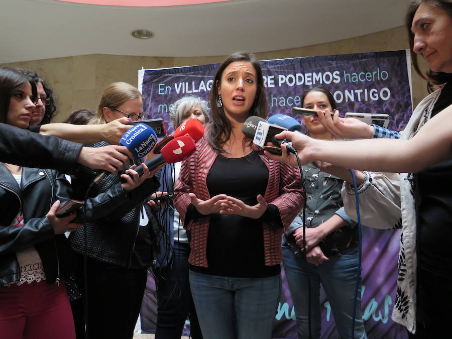 Irene Montero critica que el Ayuntamiento de León impulsa convenios laborales «de vergüenza» en la ayuda a domicilio