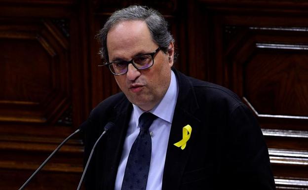 La primera votación de investidura de Quim Torra, mañana a las 12