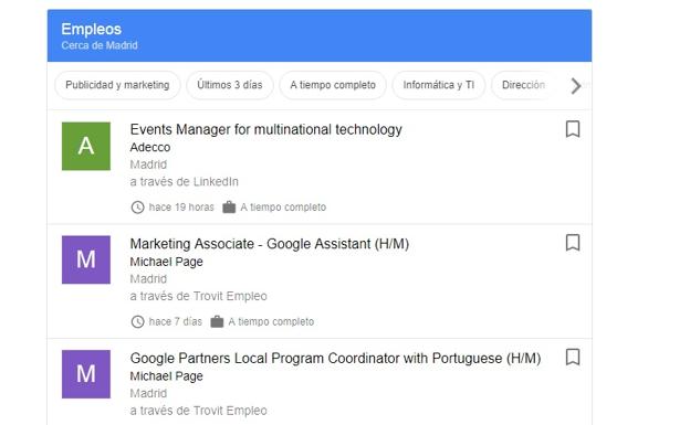 Google quiere buscarte trabajo