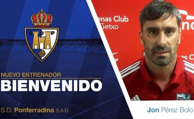 Jon Pérez 'Bolo', nuevo entrenador de la SD Ponferradina
