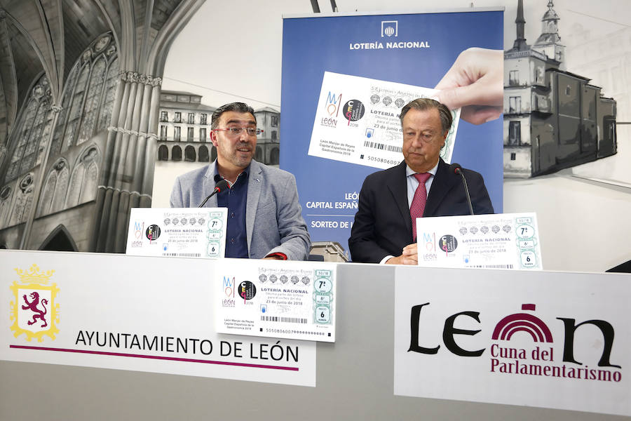 Presentación del sorteo de Lotería Nacional que se celebrará en León