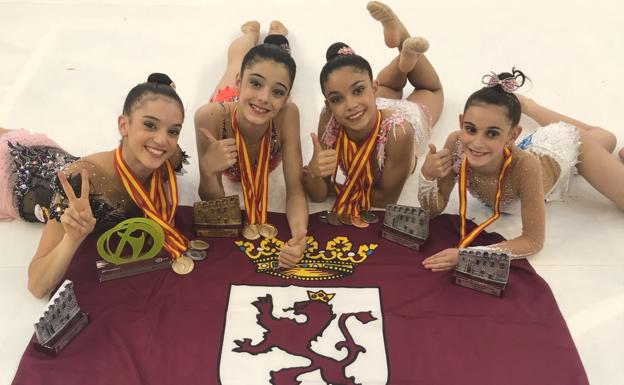 Sara Llana y Paula Serrano lideran la gran cosecha de medallas del Ritmo en el Nacional