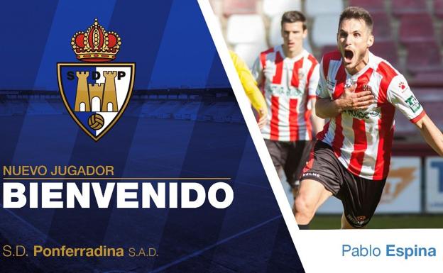 La Ponferradina incorpora a Pablo Espina
