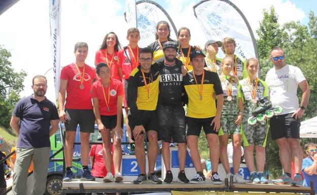 El CD Leitariegos revalida su título de campeón de España de alpino en línea