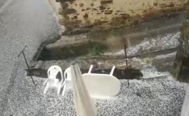 Riaño y su entorno tampoco se libran del granizo