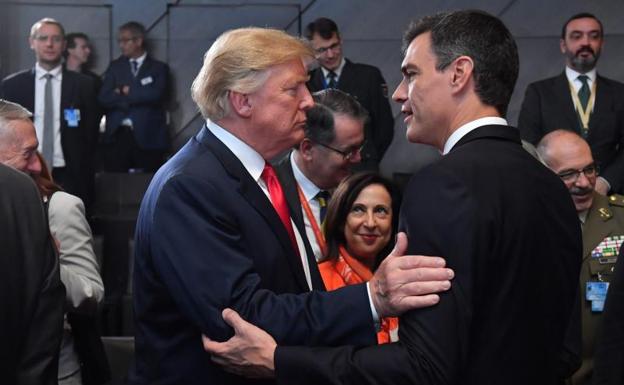 Sánchez ya conoce a Trump, pero le dice «no» a gastar el 2% en Defensa
