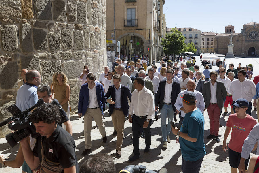 Pablo Casado visita Ávila y preside la junta Directiva del PP de Ávila