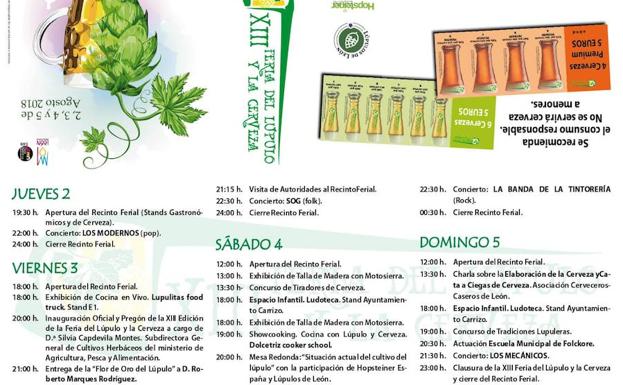 Carrizo acoge la XIII 'Feria del lúpulo y la cerveza'