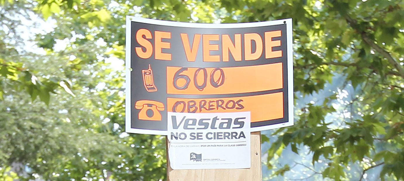 La protesta de Vestas en Madrid