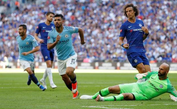 Agüero saca partido de la falta de rodaje del Chelsea