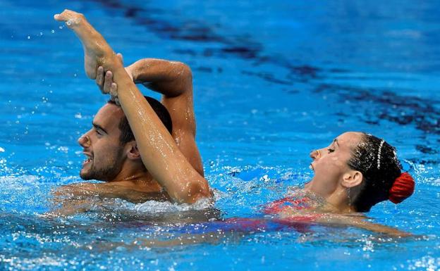 Bronce del dúo mixto español en el libre de los Europeos