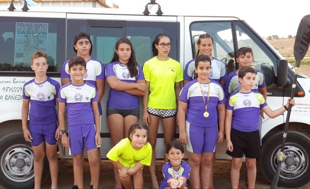 Siete medallas para el Club Bañezano de Piragüismo en Tordesillas