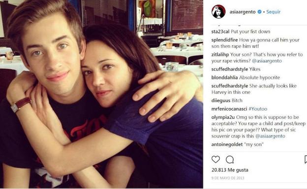 El actor que acusa a Asia Argento de abuso sexual no habló antes por «vergüenza y miedo»