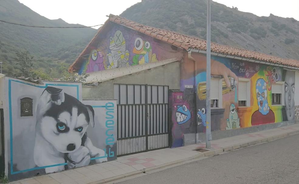 La 'casa-graffiti' de Ciñera