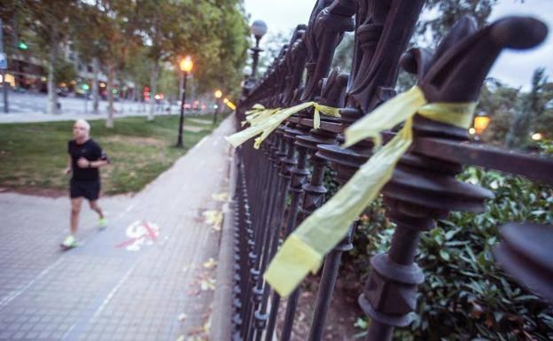 La mujer golpeada por quitar lazos amarillos presenta una denuncia contra su agresor