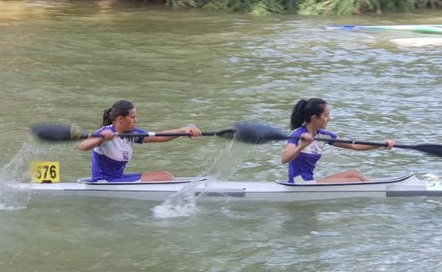 Tres medallas para el piragüismo bañezano en Miranda de Ebro