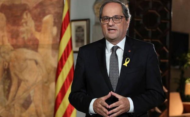 Torra insta a resistir frente a la violencia del Estado para hacer efectiva la república