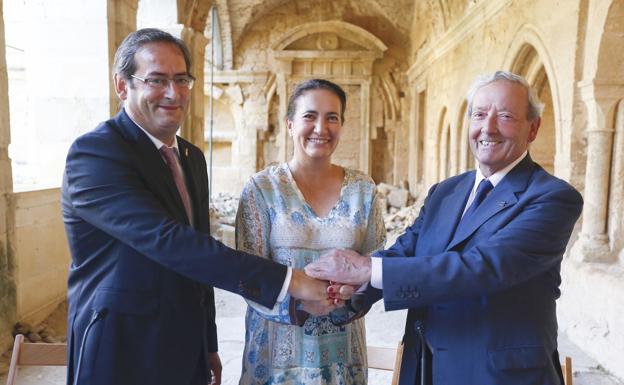 Junta, Promonumenta y el Ayuntamiento de Mansilla Mayor promueven la conservación del monasterio de Sandoval
