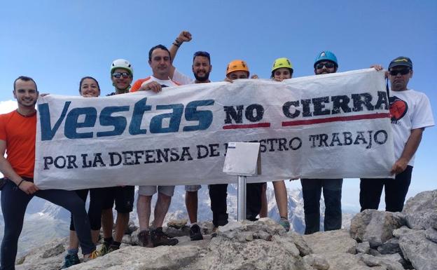 La lucha de Vestas llega a Picos de Europa