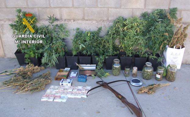 La Guardia Civil detiene a tres personas e investiga a dos más por cultivar marihuana en La Robla y el Páramo